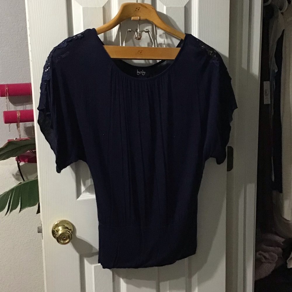Navy blue blouse